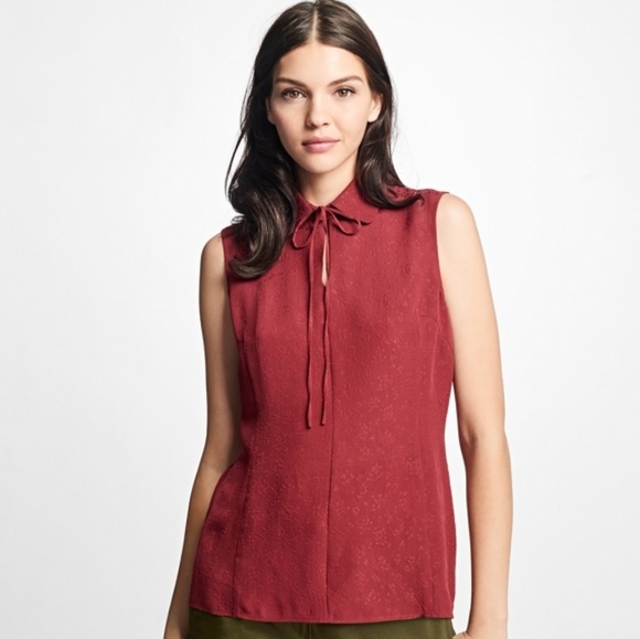 Brooks Brothers Tops - Brooks Brothers Silk Blend Brick Rust Red Top - worn once & cleaned